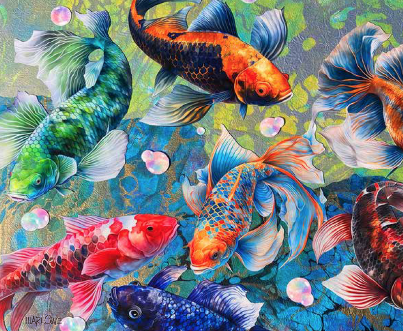 KOI FUN 40”x30”